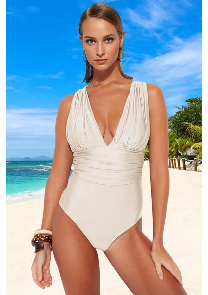 Drape Desenli Mayo Premium Kalite Su Sporu Kıyafeti Ergonomik Kesim Yaz Koleksiyonu