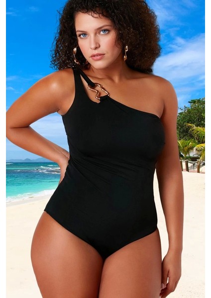 Konforlu Tek Omuz Rahat Kesim Büyük Beden Mayo Her Bedende Şıklık Geniş fiyatları