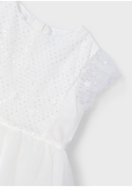 Kız Çocuk Pullu Tül Elbise 3914M fırsatları