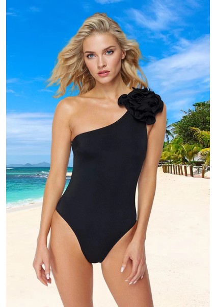 Tek Omuz Mayo Plaj ve Havuz Için Banyo Kıyafeti Yaz Koleksiyonu Mayosu Swimsuit