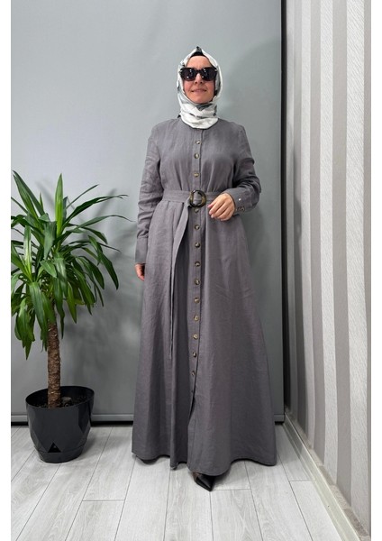 Beli Kemerli Ceket Antrasit T25Y-8018