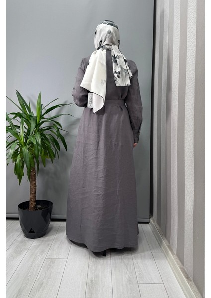 Beli Kemerli Ceket Antrasit T25Y-8018 fırsatları