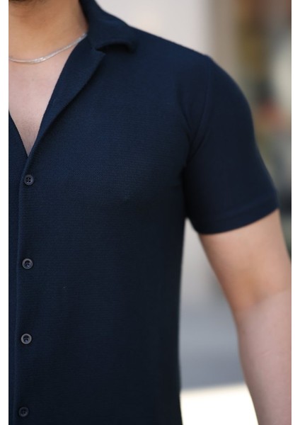 Erkek Kısa Kollu Örme Kumaş Pamuklu Gömlek modelleri