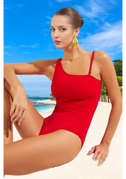 Tek Omuz Mayo Yaz Koleksiyonu Havuz Mayosu Esnek Kumaş Şık Detaylı Su Sporları Için fiyatları