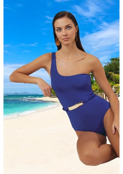 Tek Omuz Mayo Yüzme Kıyafeti Esnek Kumaş Ergonomik Kesim Özel Tasarım Su Sporu fiyatları