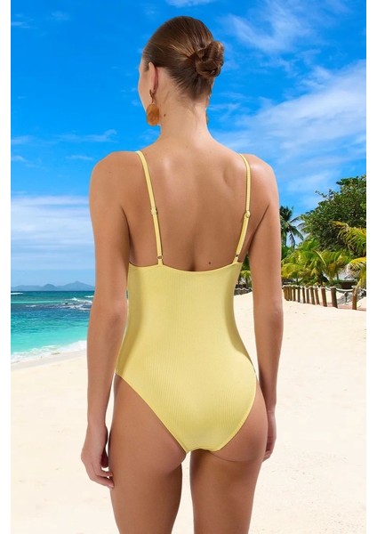 V Yaka Mayo Hızlı Kuruyan Deniz Kıyafeti Ergonomik Kesim Şık Detaylı Swimsuit Yüzme Mayosu modelleri