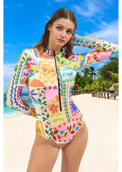 Desenli Mayo Plaj ve Havuz Için Yüksek Konfor Şık Detaylı Mayosu Yaz Koleksiyonu fiyatları
