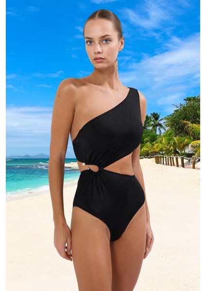 Tek Omuz Mayokini Ergonomik Kesim Plaj ve Havuz Için Yüksek Konfor Özel Tasarım Hızlı Kuruyan