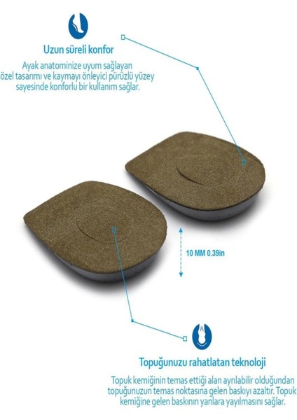 Topukluk Epin Yastığı Kahverengi fırsatları