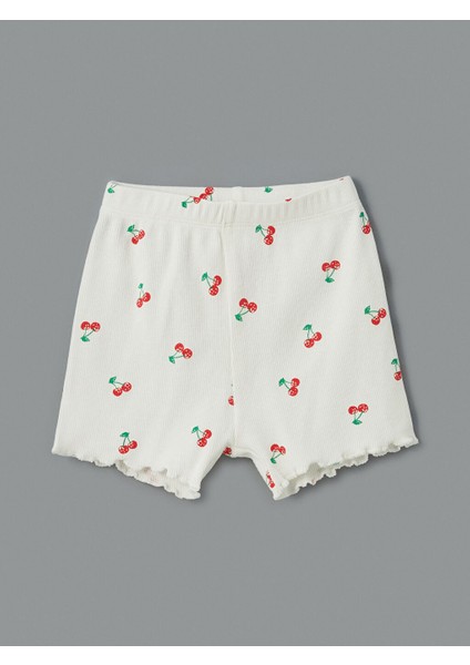 Yeni Sezon Kiraz Baskili Kiz Bebek Sortlu Pijama Takim - S5EA61Z1