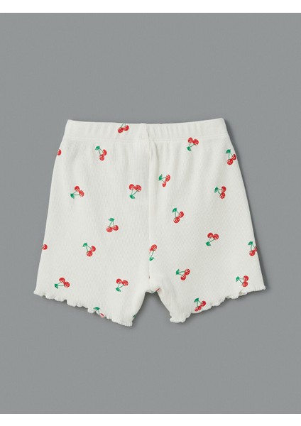 Yeni Sezon Kiraz Baskili Kiz Bebek Sortlu Pijama Takim - S5EA61Z1