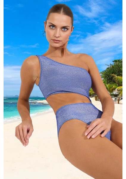 Tek Omuz Simli Mayokini Özel Tasarım Ergonomik Kesim Esnek Kumaş Premium Kalite Yüksek Konfor fiyatları