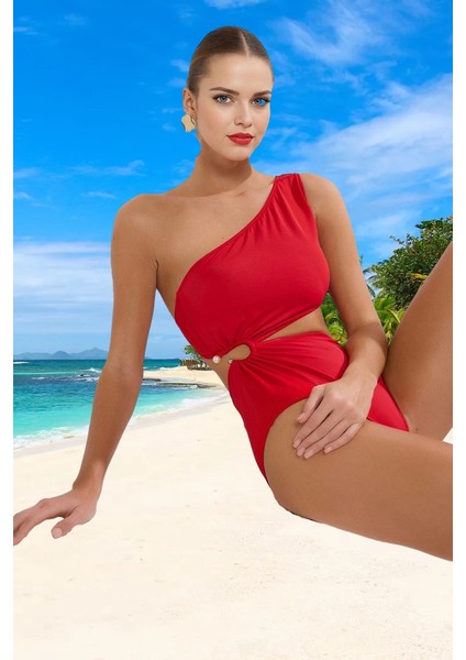 Tek Omuz Mayokini Ergonomik Kesim Plaj ve Havuz Için Yüksek Konfor Özel Tasarım Hızlı Kuruyan fiyatları