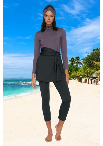 Tesettür Plaj Giyim Klora Dayanıklı Yaz Koleksiyonu Ergonomik Kesim ve Havuz Için