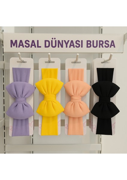 Büyük Fiyonklu Kız Bebek / Çocuk Saç Bandı Lila fırsatları