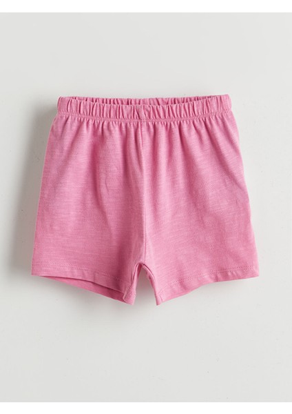 Yeni Sezon Bisiklet Yaka Kiz Bebek Sortlu Pijama Takimi - S5GC83Z1