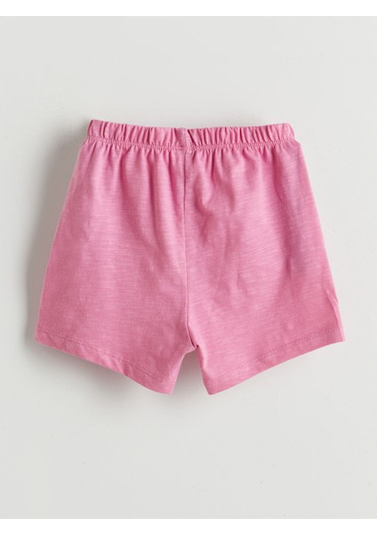 Yeni Sezon Bisiklet Yaka Kiz Bebek Sortlu Pijama Takimi - S5GC83Z1