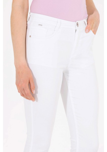 Kadın Beyaz Pantolon (Kanvas-Chino) 50263208-VR013