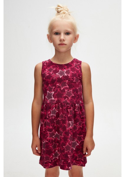 Pointing Stars Kız Çocuk Desen Kolsuz Elbise fiyatları