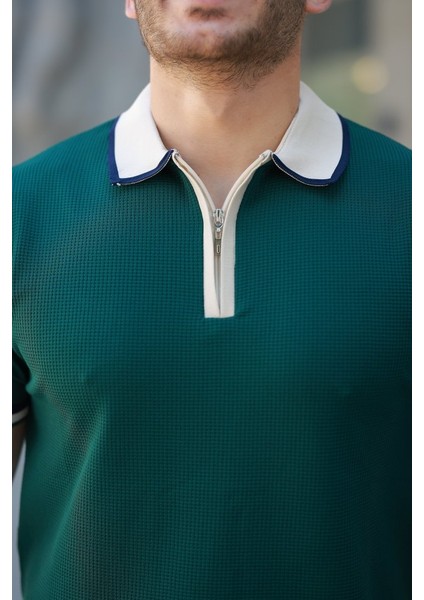 Erkek Renkli Yaka Kısa Kollu Tişört fiyatları