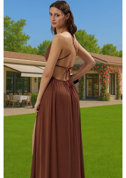 Maxi Dokuma Cut Out Tek Omuz Plaj Elbisesi Viskoz Yazlık Konforlu Kesim Kaliteli Işçilik modelleri