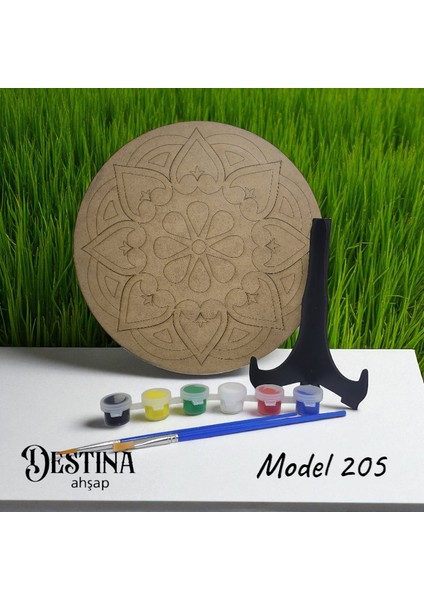 Mandala Boyama Seti-Ahşap Boyama-Model 205-23CM*23CM fiyatları