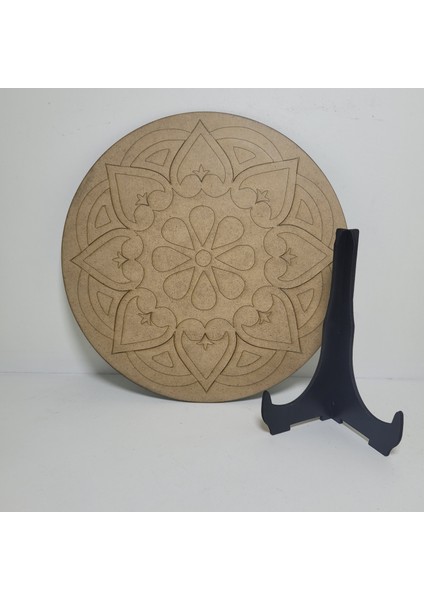 Mandala Boyama Seti-Ahşap Boyama-Model 205-23CM*23CM