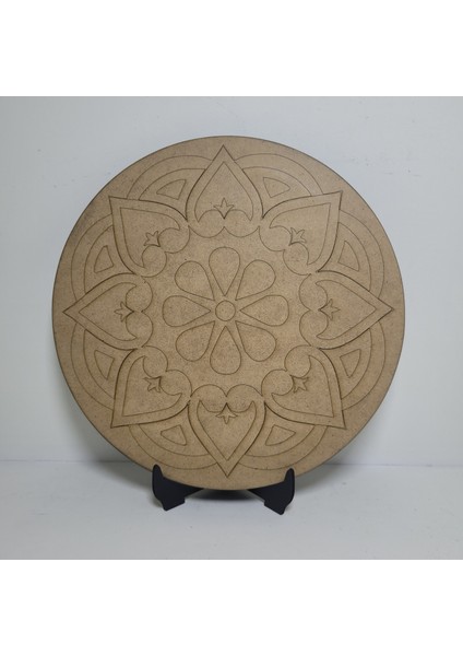 Mandala Boyama Seti-Ahşap Boyama-Model 205-23CM*23CM