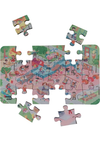 Playground - Çocuk Parkı / Small Puzzle 3-7 Yaş 24 Parça fiyatları