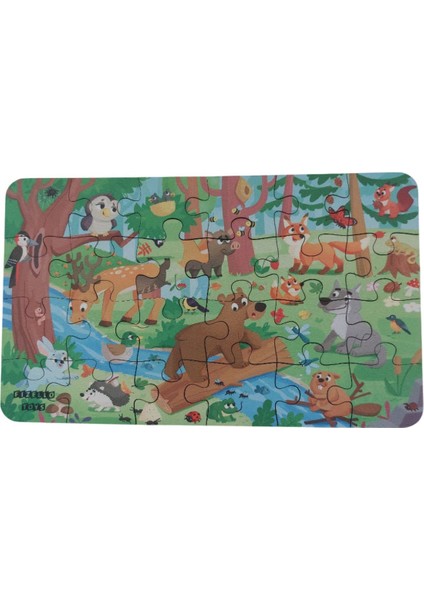 6 Adet 24 Parça 12,5 x 21 cm Eğitici ve Öğretici Ahşap Çocuk Puzzle & Yapboz Oyuncak Çerçevesiz modelleri