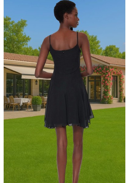 Şifon A Kesim Abiye Elbise Yazlık Kısa Astarlı Gece Elbisesi Özenle Seçilmiş Yüksek Kalite fiyatları