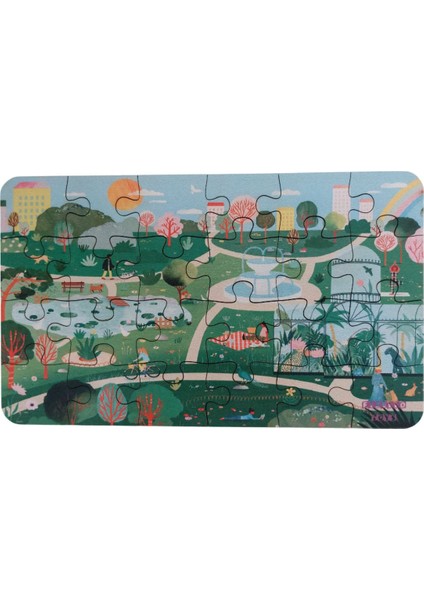 A Sunny Day - Güneşli Bir Gün / Small Puzzle 3-7 Yaş 24 Parça