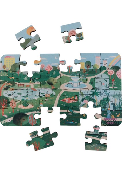 A Sunny Day - Güneşli Bir Gün / Small Puzzle 3-7 Yaş 24 Parça fiyatları