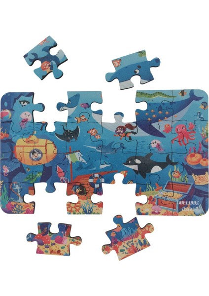 Rich Sea - Zengin Deniz / Small Puzzle 3-7 Yaş 24 Parça fiyatları