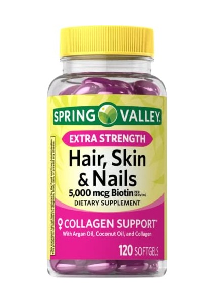 Hair Nail Skin Collagen Support 120 Softjel