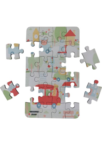 City Of Animals - Hayvanların Şehri / Small Puzzle 3-7 Yaş 24 Parça fiyatları