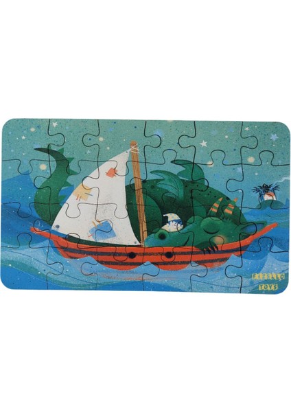 6 Adet 24 Parça 12,5 x 21 cm Eğitici ve Öğretici Ahşap Çocuk Puzzle & Yapboz Oyuncak Çerçevesiz