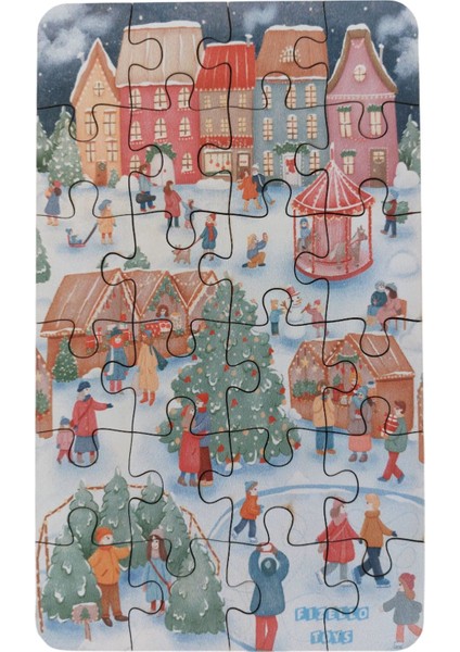 6 Adet 24 Parça 12,5 x 21 cm Eğitici ve Öğretici Ahşap Çocuk Puzzle & Yapboz Oyuncak Çerçevesiz
