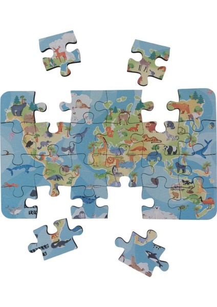Animals House - Hayvanların Evleri / Small Puzzle 3-7 Yaş 24 Parça fiyatları