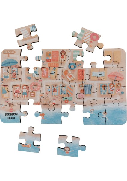 Beach Day - Plaj Günü / Small Puzzle 3-7 Yaş 24 Parça fiyatları