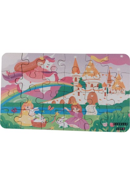 6 Adet 24 Parça 12,5 x 21 cm Eğitici ve Öğretici Ahşap Çocuk Puzzle & Yapboz Oyuncak Çerçevesiz modelleri