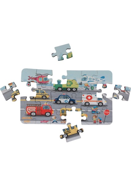 6 Adet 24 Parça 12,5 x 21 cm Eğitici ve Öğretici Ahşap Çocuk Puzzle & Yapboz Oyuncak Çerçevesiz