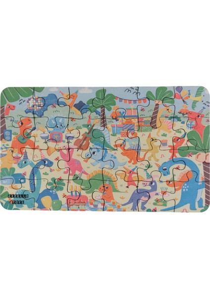 Dinosaurs Party - Dinozor Partisi / Small Puzzle 3-7 Yaş 24 Parça
