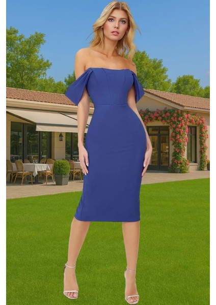 Leopar Desenli Midi Boy Bodycon Abiye Elbise Polyester Karışımlı Yazlık Yüksek Kalite Seçkin Malzeme fiyatları