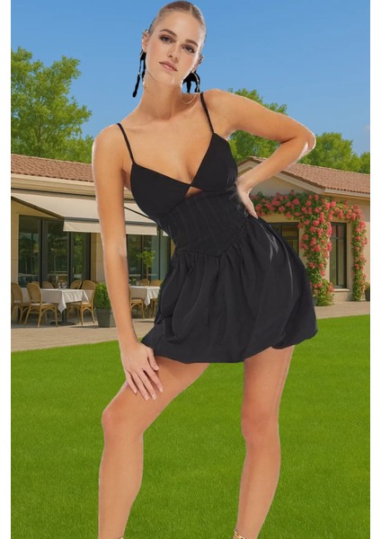 Kadın A Kesim Balon Tafta Elbise Mezuniyet Balo Yüksek Kalite Zarifane Tasarım Dayanıklı Malzeme