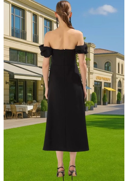 Midi Boy Beyaz Abiye Elbise Taş Detaylı Dokuma Yazlık Dayanıklı Malzeme Kaliteli Işçilik Şık Görünüm modelleri