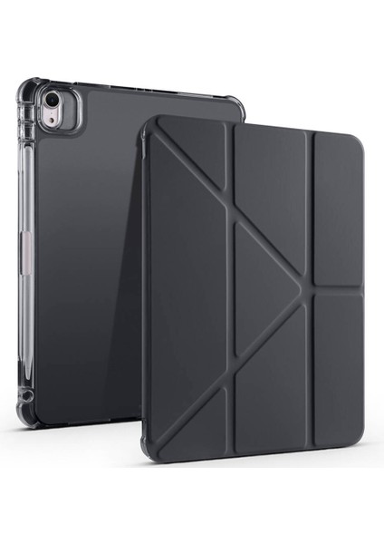 Apple iPad 11.nesil 2025 Uyumlu Kılıf Zore Tri Folding Kalem Bölmeli Standlı Kılıf