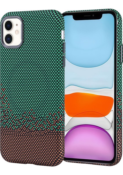 Apple iPhone 11 Uyumlu Kılıf M-Safe Şarj Özellikli Karbon Fiber Görünümlü Zore Nekst Kapak