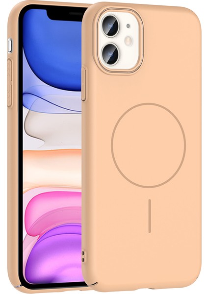 Apple iPhone 11 Uyumlu Kılıf M-Safe Şarj Özellikli Zore Ruby Sert Kapak