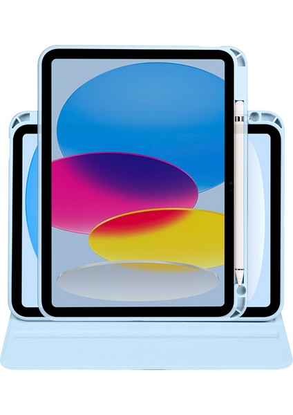 Apple iPad 11.nesil 2025 Uyumlu Kılıf Zore Termik Kalem Bölmeli Dönebilen Standlı Kılıf modelleri